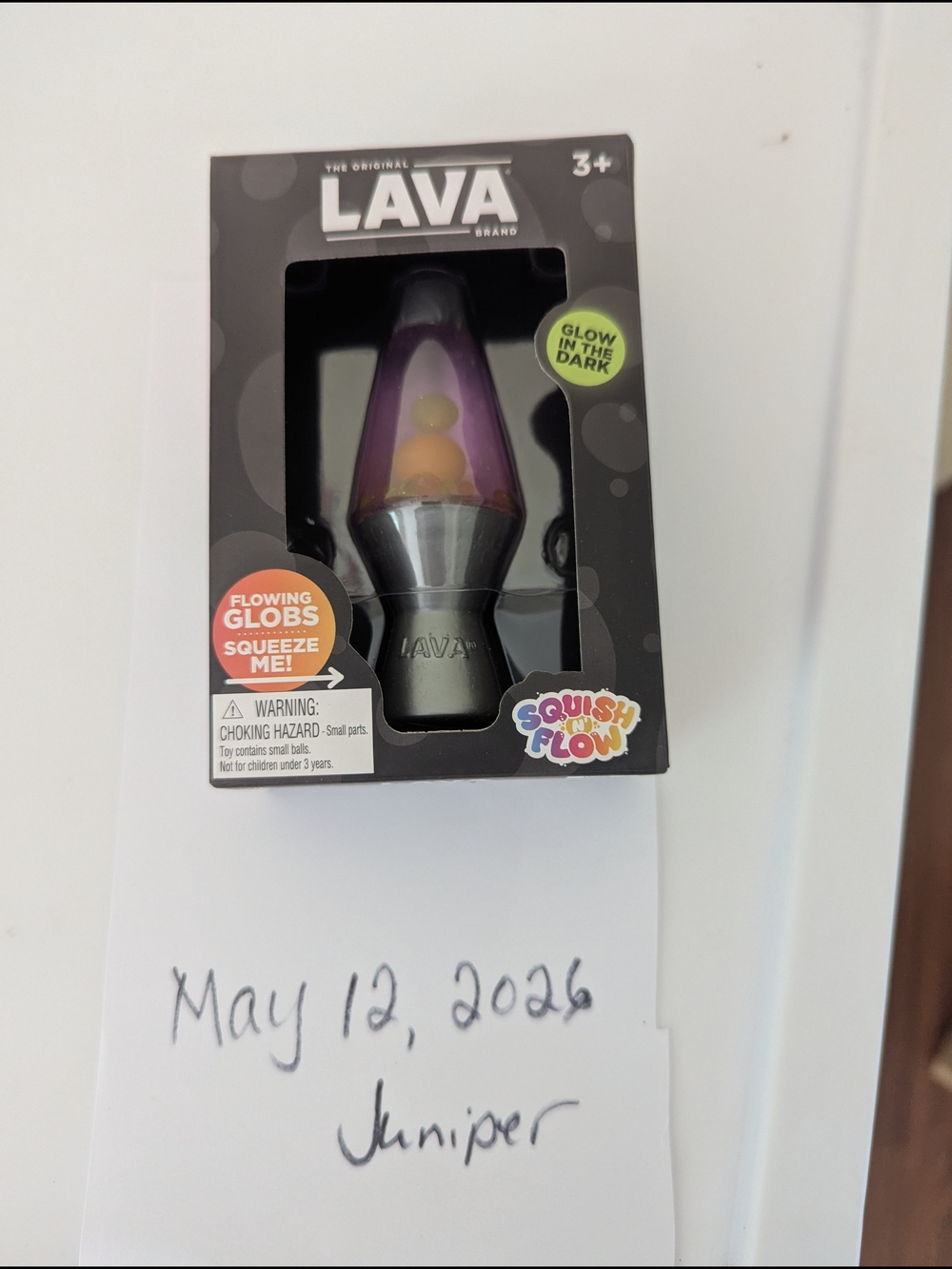 Viral Schlling LAVA Glow-in-the-Dark Purple Kids Lava Lamp Toy